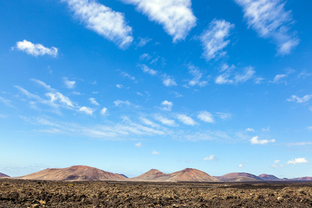 在兰萨罗特岛火山区