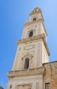 大教堂的塔。拉察。普利亚大区。意大利
