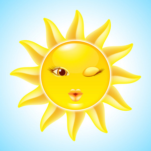 太阳卡通人物图片