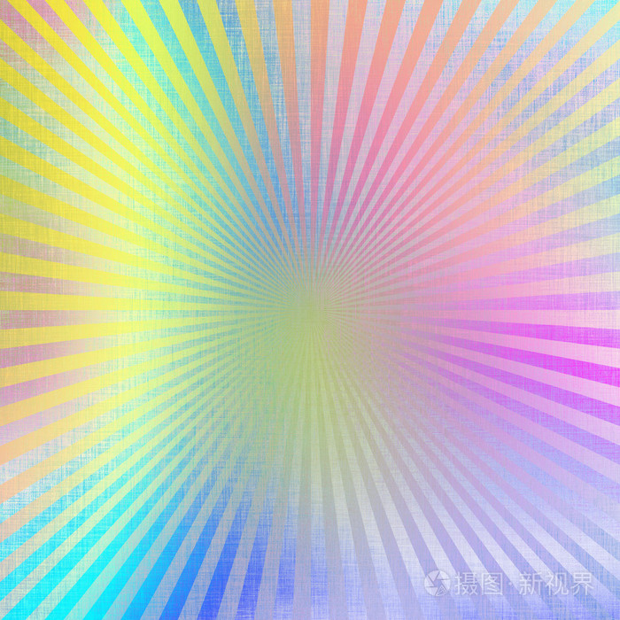 作为抽象柔和背景画布纹理与彩虹射线