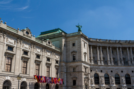 heldenplatz 在霍夫堡宫复杂，维也纳，奥地利