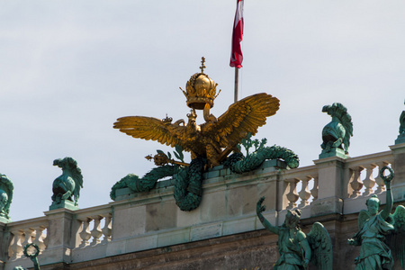 heldenplatz 在霍夫堡宫复杂，维也纳，奥地利