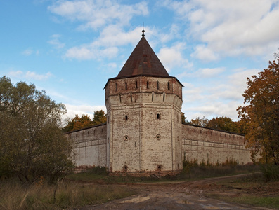 古代俄罗斯修道院的塔