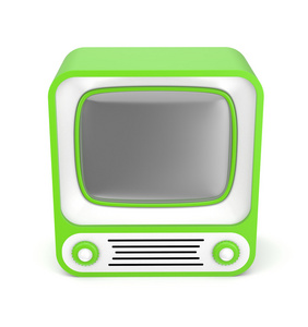 绿色复古电视
