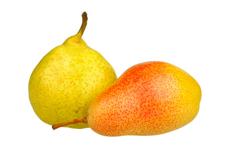 两个成熟的梨