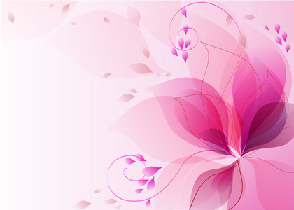 Abstract colorful background with flowers