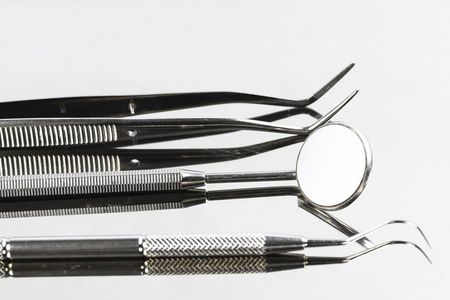 牙齿牙科护理的金属医疗设备工具一套