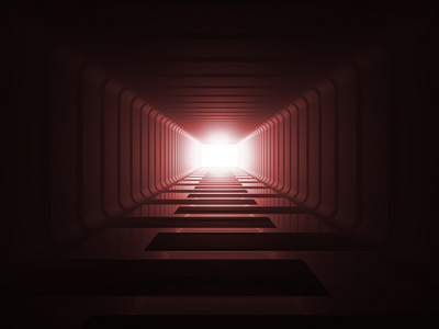 在隧道尽头的光