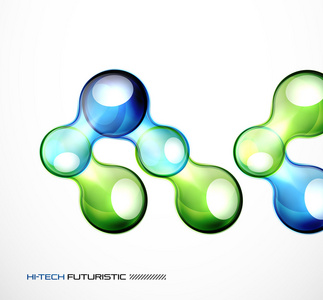 光泽气泡抽象背景