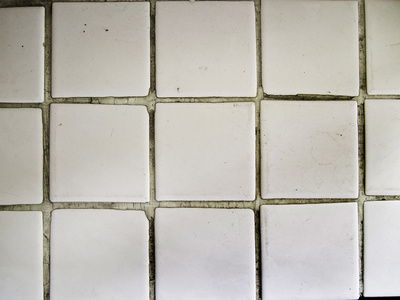 白色正方形瓷砖纹理