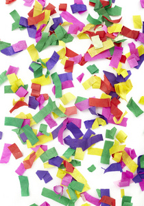 五彩纸屑庆祝新的一年节日