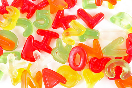 果冻字母表图片