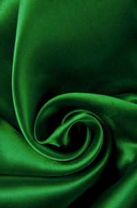 光滑的绿色绸缎背景