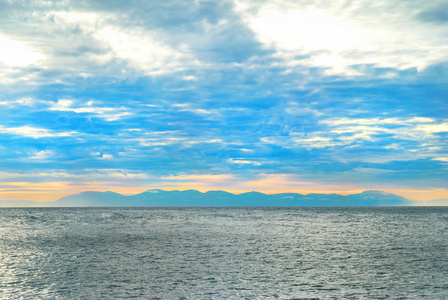 海上日落