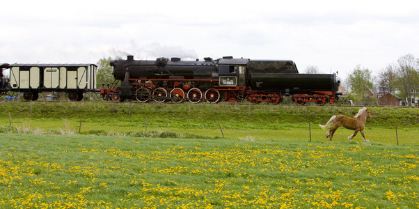 蒸汽火车，veendamstadskanaal 荷兰