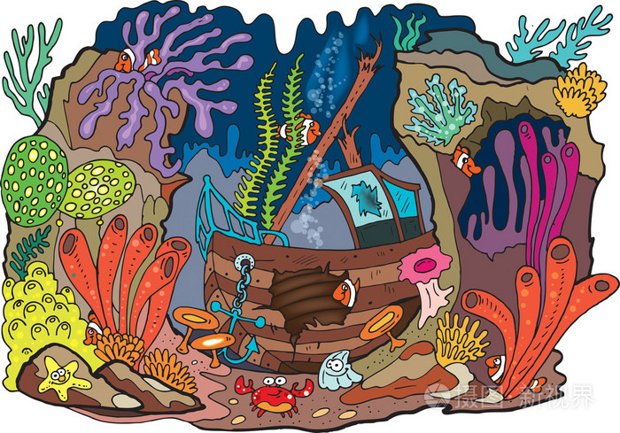 海珊瑚插画-正版商用图片19qi35-摄图新视界