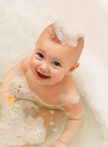 可爱浴婴儿用肥皂水图片