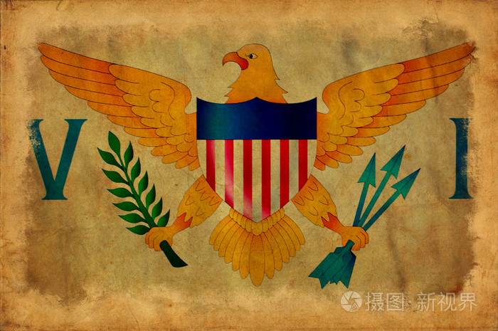 英属维尔京群岛grunge旗