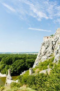 斯洛伐克 devin 城堡的废墟