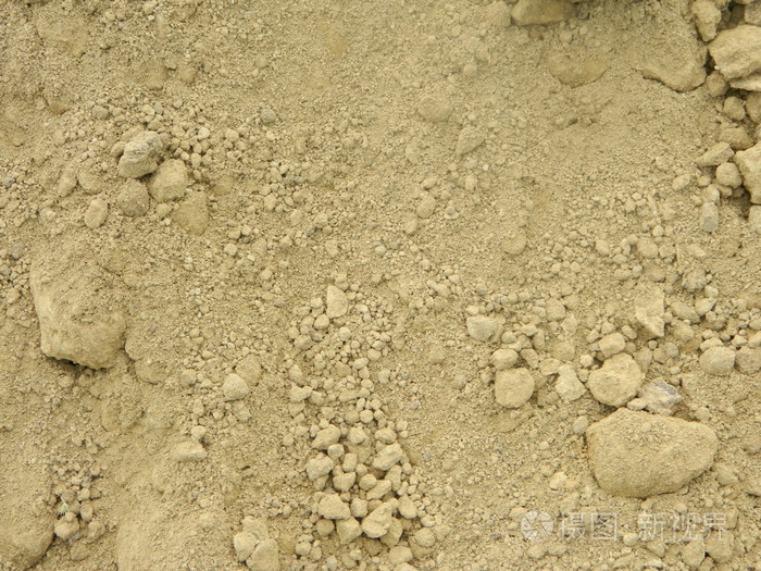 在背景中的粘土土壤