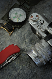 旧徕卡相机和设备