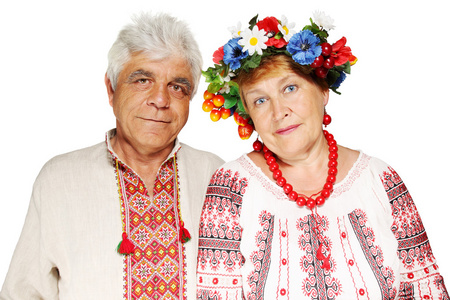 乌克兰对老年夫妇