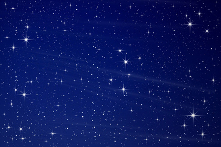 夜晚的天空中的星星照片