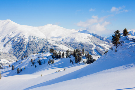 在奥地利的滑雪度假村