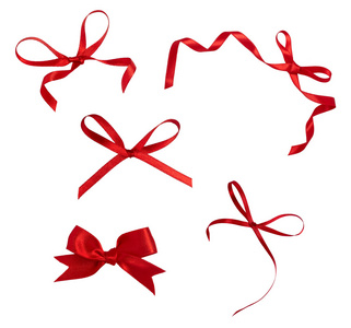 红丝带庆祝圣诞节生日