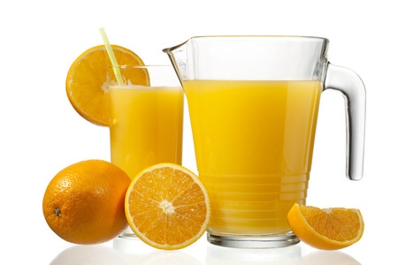 橙色水果和果汁