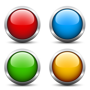 0 几何形状按钮金属各种带有灰色背景的黑色思考的窗体有光泽的按钮有