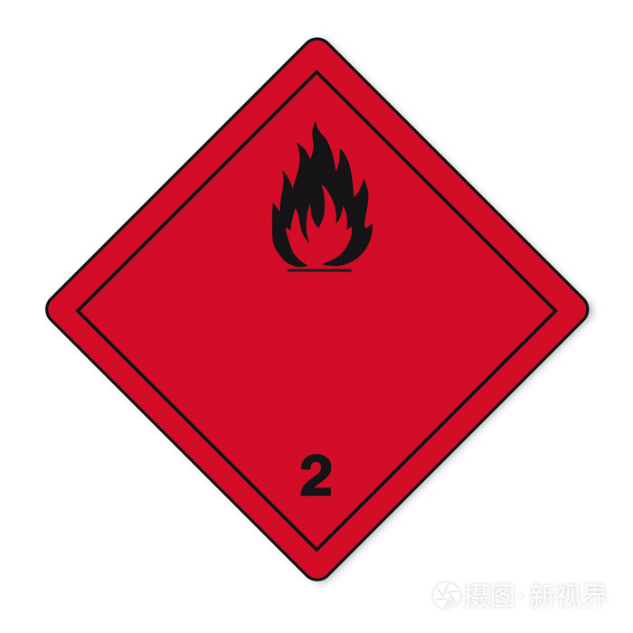 有害物质标志图标易燃头骨放射性危险火