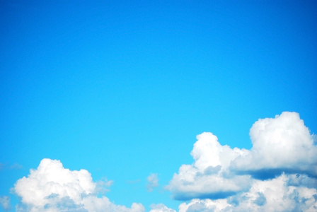 蓝蓝的天空，白云背景
