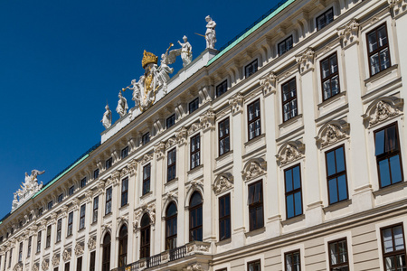 heldenplatz 在霍夫堡宫复杂，维也纳，奥地利