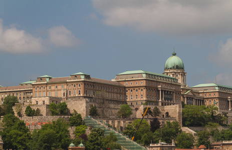 历史悠久的皇家宫殿在布达佩斯