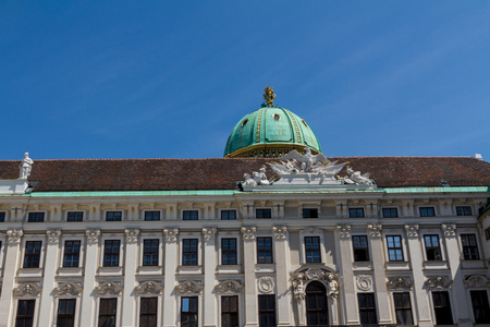 霍夫堡宫和纪念碑。vienna.austria