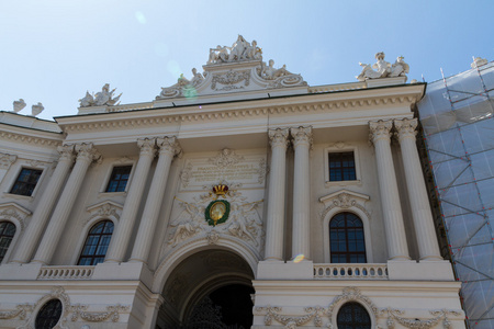 霍夫堡宫和纪念碑。vienna.austria