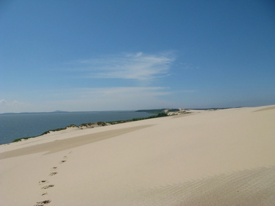 沙漠在波兰在沙滩度假莱