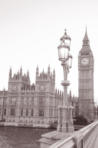 大本钟和伦敦议会的房子