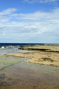 Beach of land