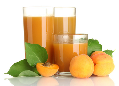 杏汁 杏叶上白色隔离三杯