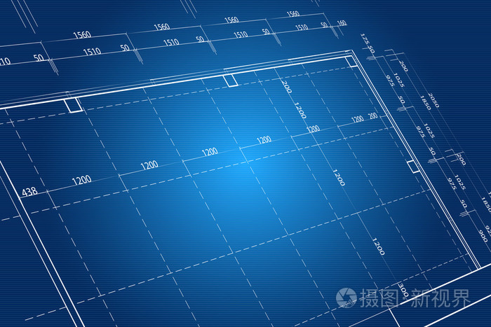 蓝色蓝图背景概念