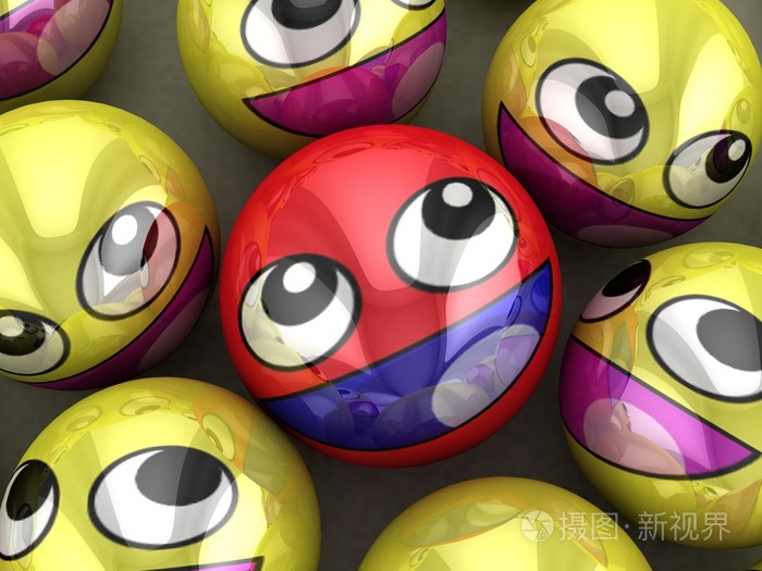 3d 圆笑脸照片-正版商用图片19uya0-摄图新视界