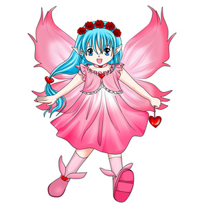粉色小精灵照片