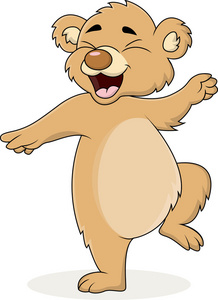 跳舞熊卡通照片