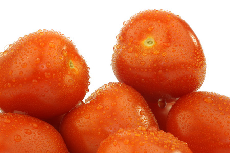 群的新鲜和多彩的意大利梅花西红柿