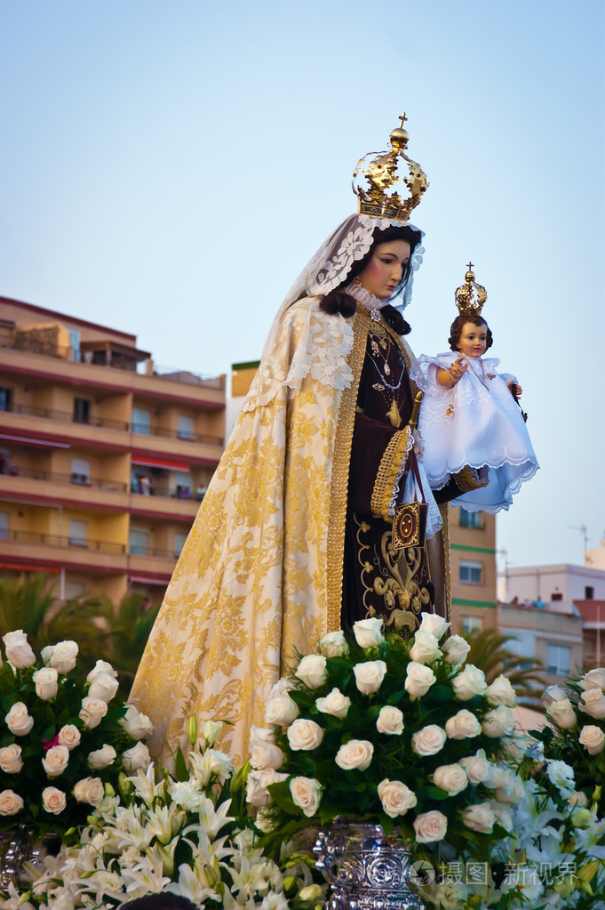 上帝的母亲与婴儿