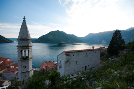 科托尔，黑山附近的 perast 村