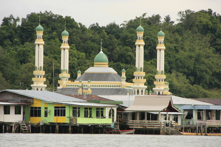 文莱斯里巴加湾，东南亚 kampong ayer