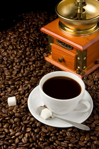 喝杯咖啡 咖啡豆 磨机